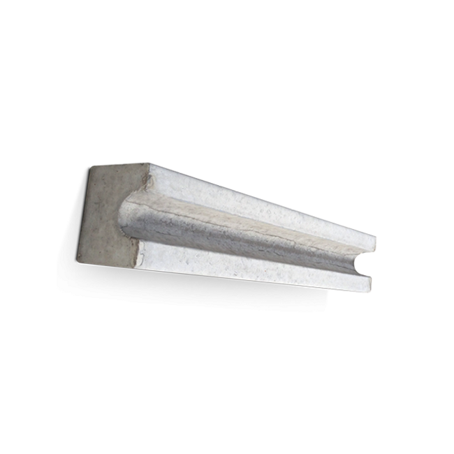 Fietsgoot grijs 100x20x20cm