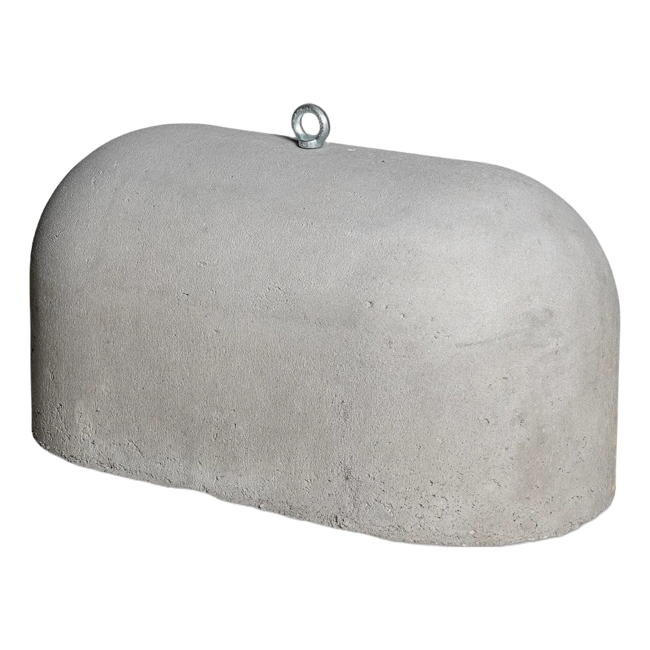 Jumboblokken grijs met RVS schroefhuls M16