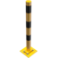 Rampaal geel/zwart - Ø76 - 89 mm - staal - zijkanten kantelbaar
