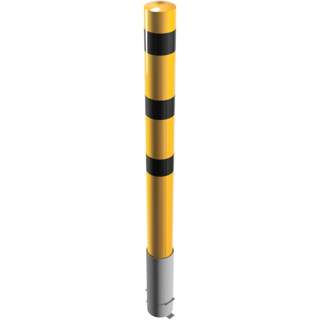 Rampaal Geel - Zwart Ø 152mm uitneembaar