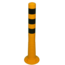 Afzetpaal geel-zwart flexibel kunststof Ø80mm