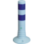 Afzetpaal Ø80mm wit-blauw flexibel kunststof