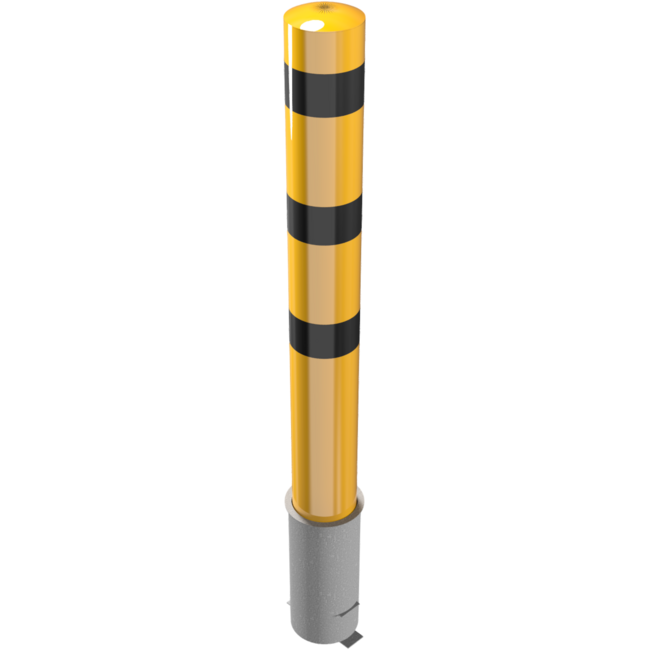 Rampaal Geel - Zwart Ø 193mm uitneembaar