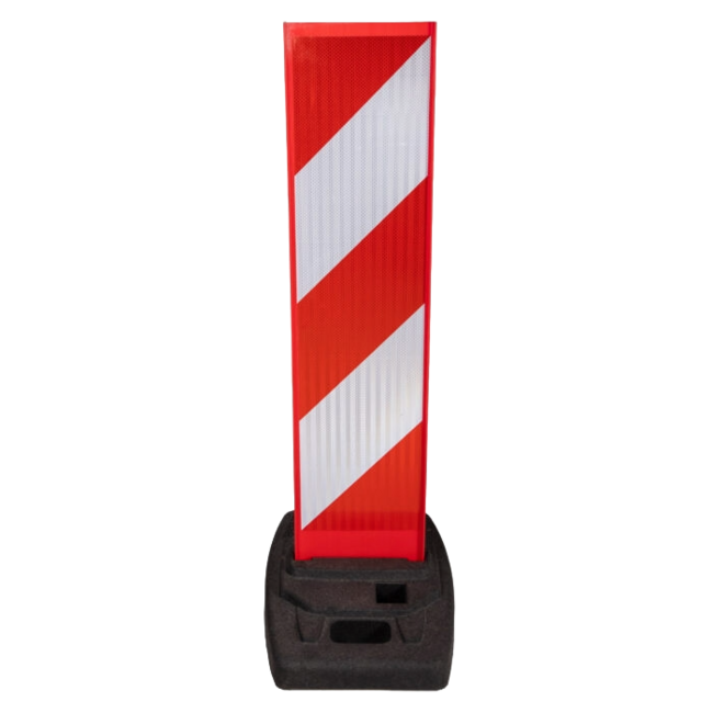 Geleidebaken Flexibel met baakvoet reflecterend