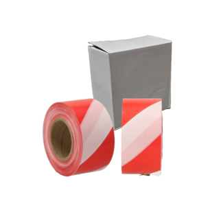 Afzetlint Rood/Wit 500meter