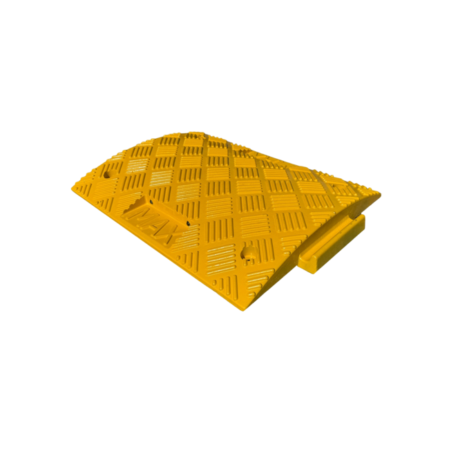 Verkeersdrempel 5cm hoog - complete drempel kunststof - 15-20km/u