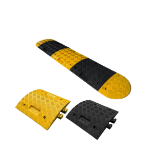 Verkeersdrempel 7cm hoog - complete drempel kunststof - 5-10km/u