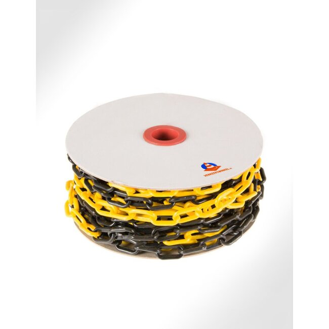 Traffictotaal Kunststof geel - zwart ketting voor een kettingpaal