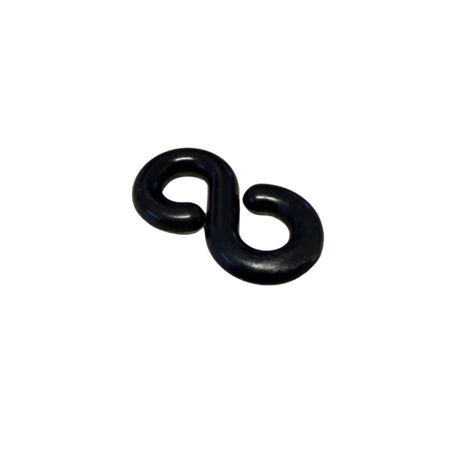 Kettinghaak voor kunststof afzetketting wit/zwart/rood