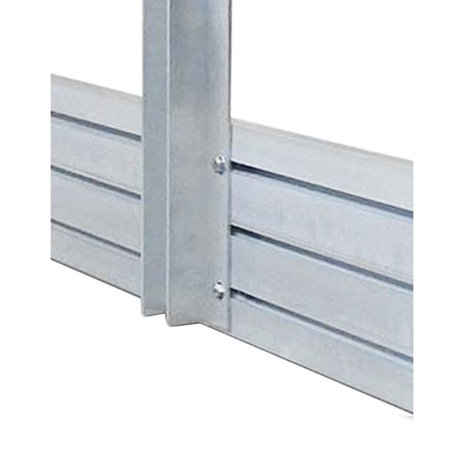 Aluminium schrikhek met dubbelzijdige reflectie