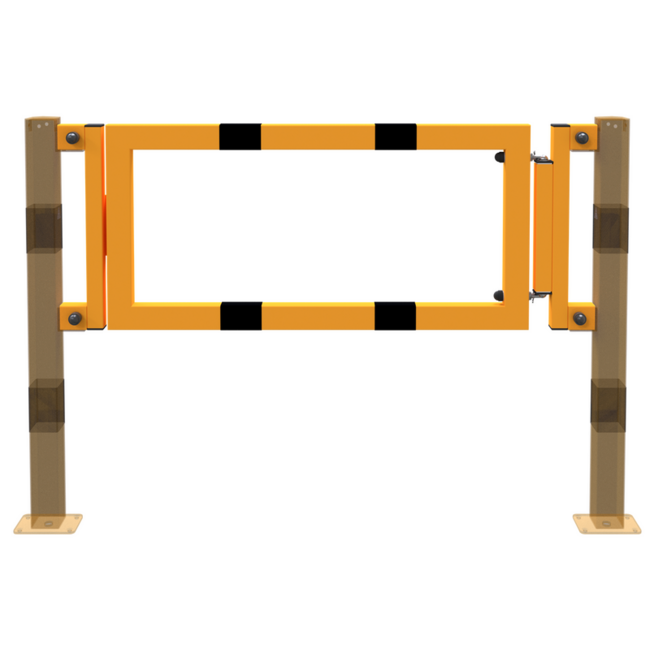 Poortelement voor beschermrailing vierkant 60 x 40 mm