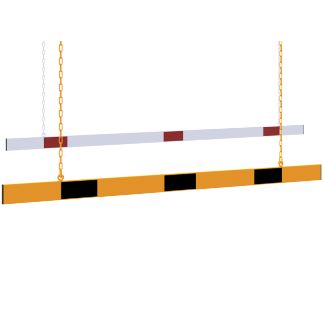 Aluminium hoogtebegrenzer - Enkelzijdige- of dubbele reflectie
