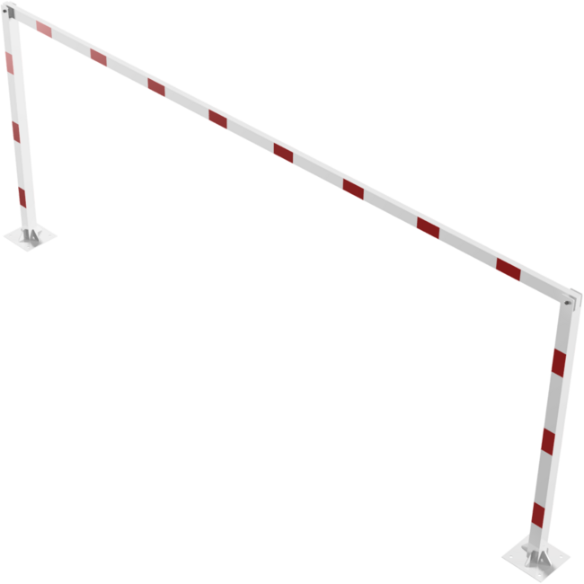 Hoogtebegrenzer vaststaand 100 x 100 mm - doorrijhoogte 2300 mm