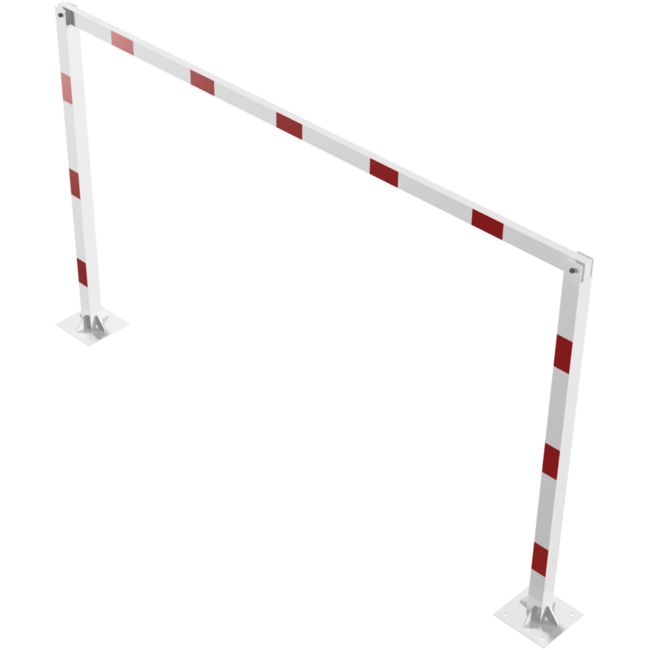 Hoogtebegrenzer vaststaand 100 x 100 mm - doorrijhoogte 2300 mm