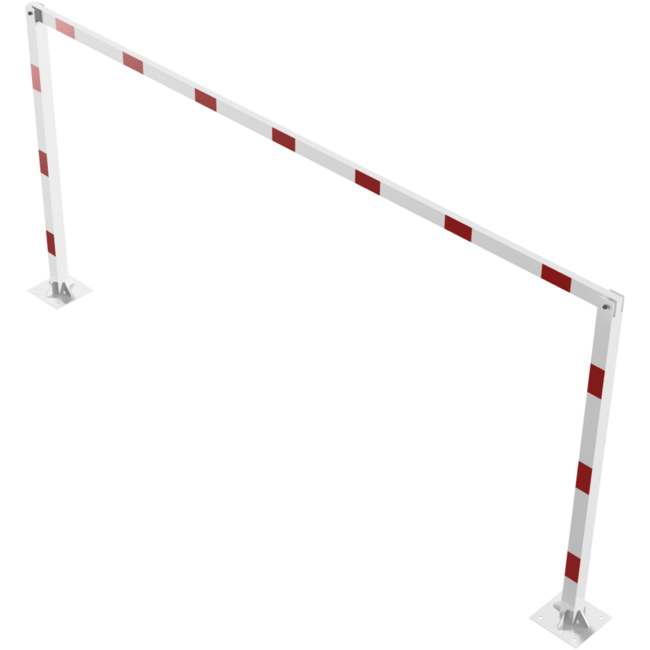 Hoogtebegrenzer vaststaand 100 x 100 mm - doorrijhoogte 2300 mm