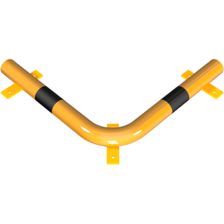 Hoekbeschermbeugel Ø 76 mm – Stalen aanrijdbeveiliging voor vloermontage