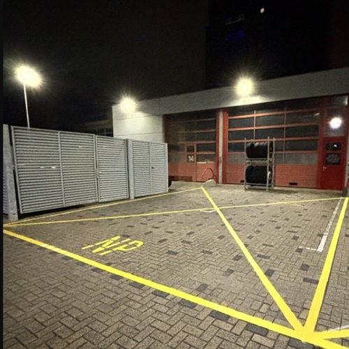 Niet parkeren markering