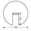 Randbescherming schuimrubber - Type B+ Ø50mm