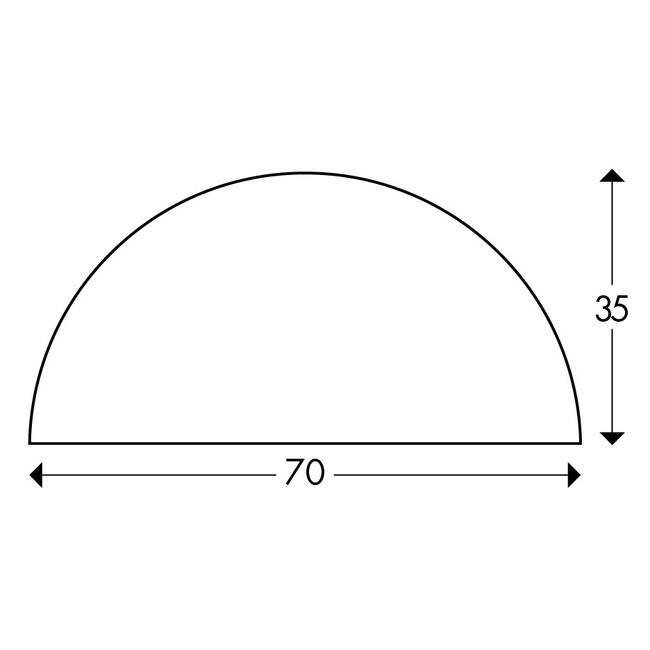 Oppervlaktebescherming schuimrubber - Type C+ Ø70mm
