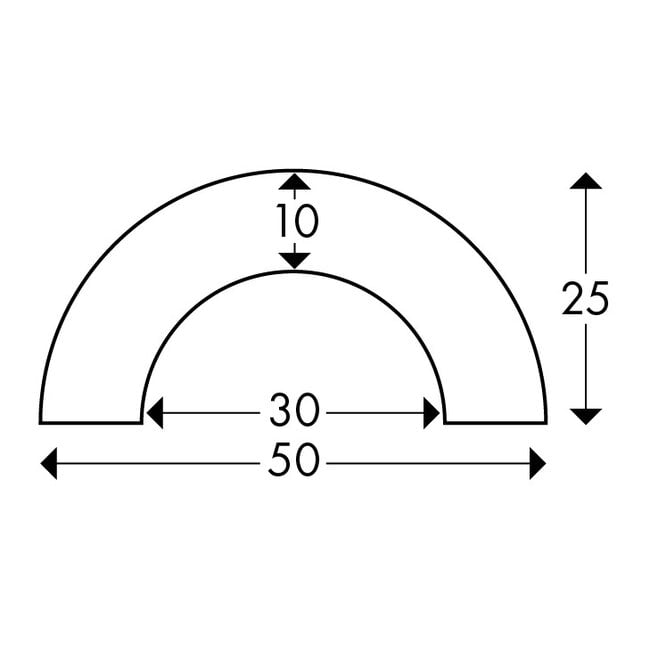 Pijpbescherming schuimrubber - Type R30 Ø30 mm