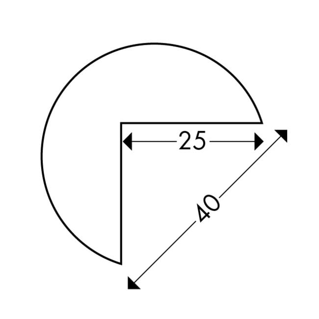 Hoekbescherming schuimrubber - Type A Ø40 mm | Magnetisch