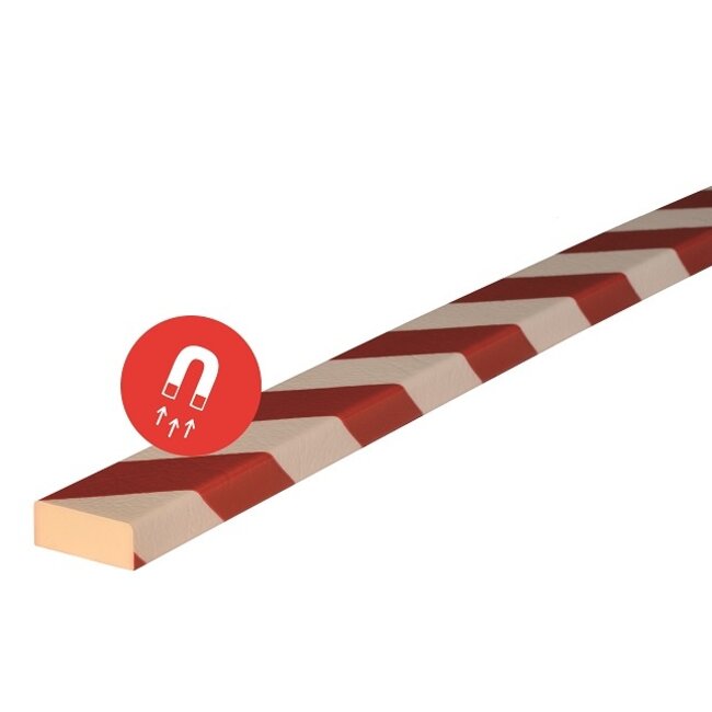 Oppervlaktebescherming schuimrubber - Type D 50 x 20 mm | Magnetisch