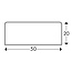 Oppervlaktebescherming schuimrubber - Type D 50 x 20 mm | Magnetisch