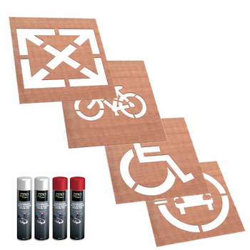 Spuitmallen en Sjablonen