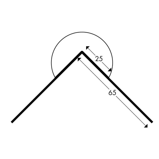 Hoekbescherming schuimrubber - Type A Ø 40 mm | Schroefbaar