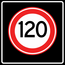RVV verkeersbord A01-120S | Snelheidsbord | 120 km/h
