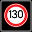 RVV verkeersbord A01-130S | Snelheidsbord | 130 km/h