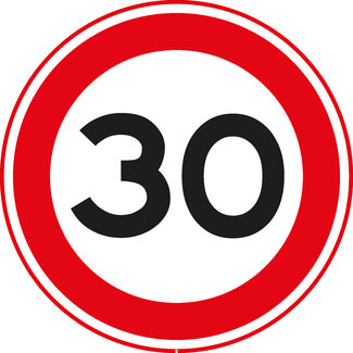 RVV verkeersbord A01-30 | Snelheidsbord | 30 km/h