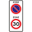 RVV verkeersbord A01-30E01ZB | Snelheids-/zonebord | 30 Km/h