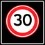 RVV verkeersbord A01-30S | Snelheidsbord | 30 km/h