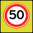 RVV verkeersbord A01-50F | Snelheidsbord | 50 km/h