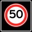 RVV verkeersbord A01-50S | Snelheidsbord | 50 km/h
