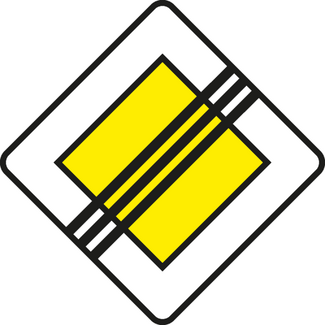 Traffictotaal RVV Verkeersbord B02 | Einde voorrangsweg