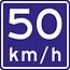 Traffictotaal RVV verkeersbord A04-50| Adviessnelheidsbord | 50 km/h