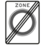 RVV Verkeersbord C01ZE | Gesloten verklaring | Zonebord Einde