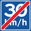 RVV verkeersbord A05-30 | Adviessnelheidsbord | 30 km/h