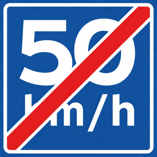 Traffictotaal RVV verkeersbord A05-50| Adviessnelheidsbord | 50 km/h