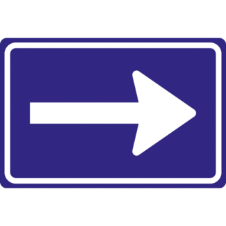 Traffictotaal RVV Verkeersbord C04 | Eenrichtingweg pijl links of rechts