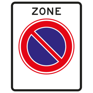 RVV verkeersbord E01zb | Zonebord | parkeerverbod