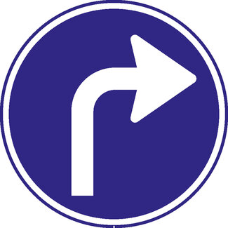 RVV verkeersbord D05R | Rijrichtingsbord | Pijl rechtsaf