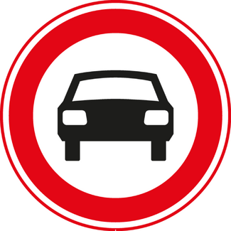 RVV verkeersbord C06 | Verboden voor motorvoertuigen