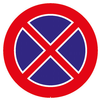 RVV verkeersbord E02 | Verbodsbord | Stilstaansverbod