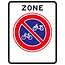 RVV verkeersbord E03ZB | Zonebord | Parkeerverbod fietsers/brommers