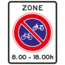 RVV verkeersbord E03ZBT | Zonebord | Parkeerverbod fietsers/brommers