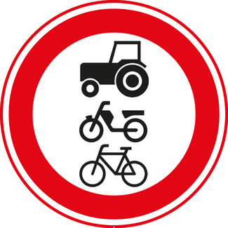 RVV verkeersbord C09 | Verboden voor langzaam verkeer