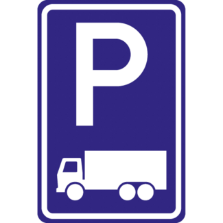RVV verkeersbord E08C | Parkeerplaatsbord | Vrachtwagenplaats
